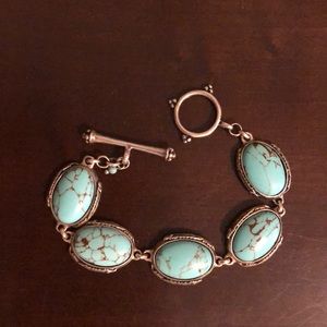 Lucky Brand Turquoise Toggle Bracelet